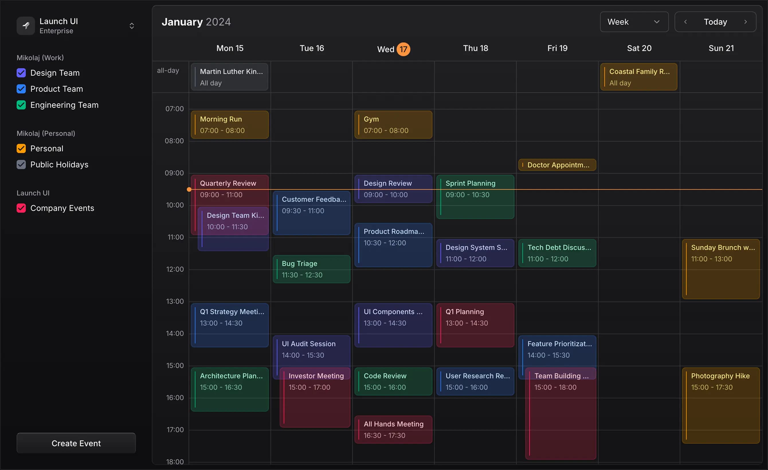 infmind calendar